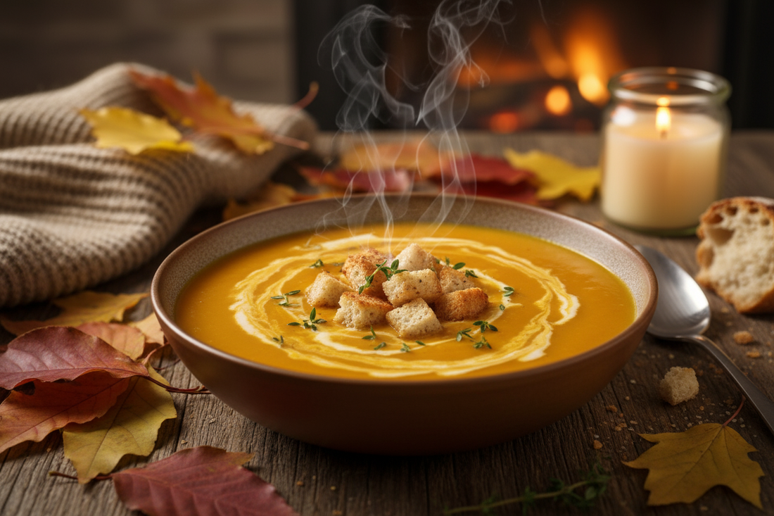 Crema de Calabaza Cremosa con Crutones Caseros (Receta Eatsana)