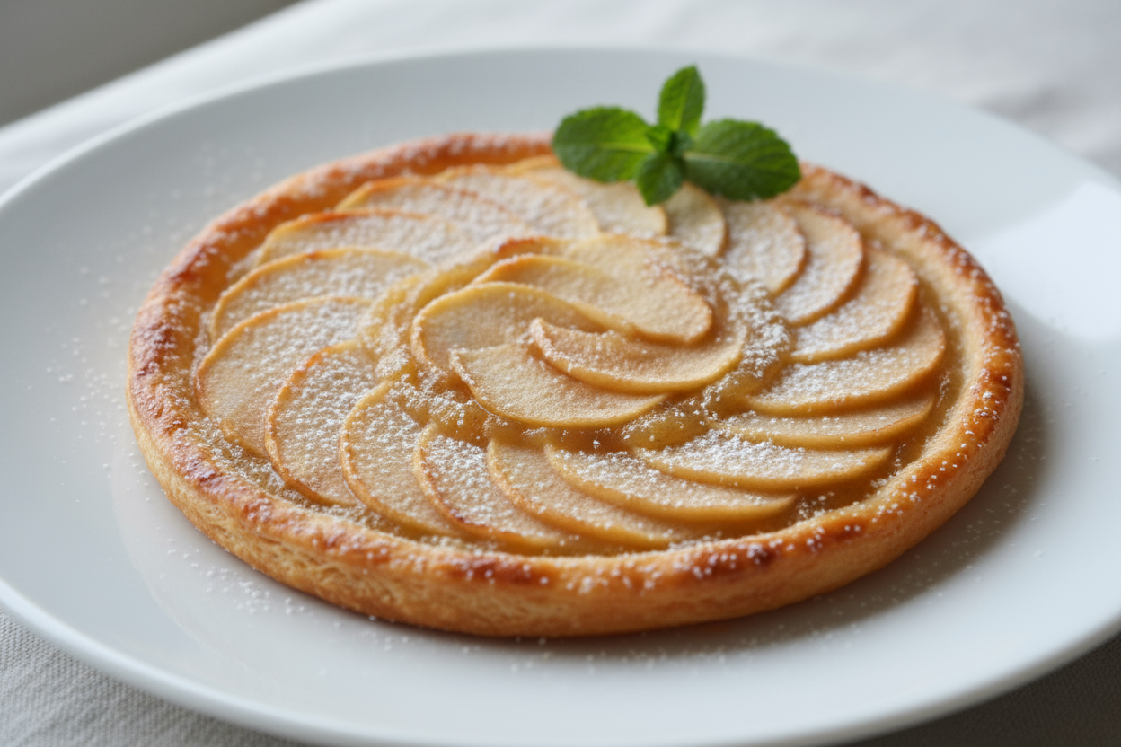 TARTA FINA DE MANZANA Y CANELA