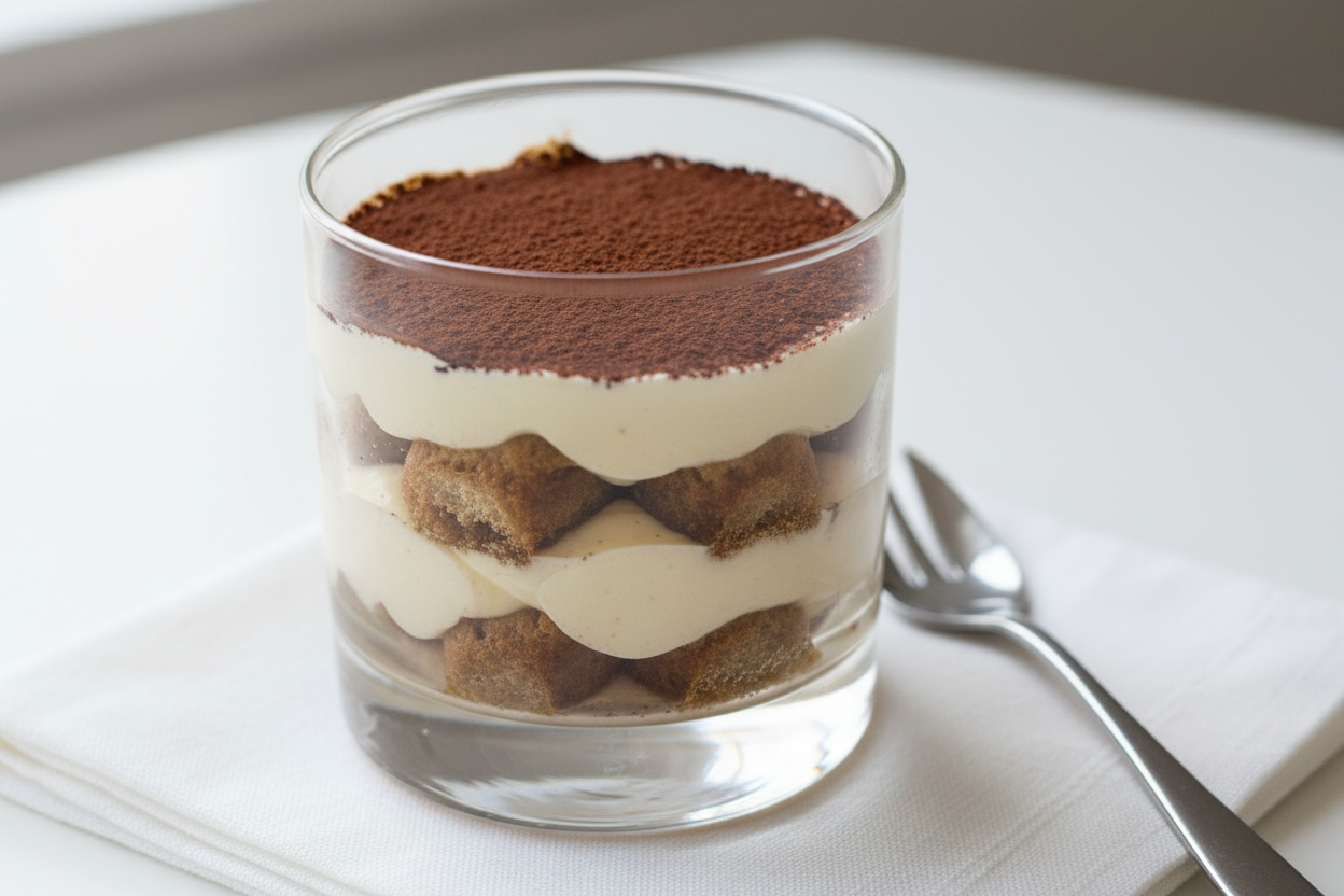TIRAMISÙ CLÁSICO CON GANACHE DE CHOCOLATE